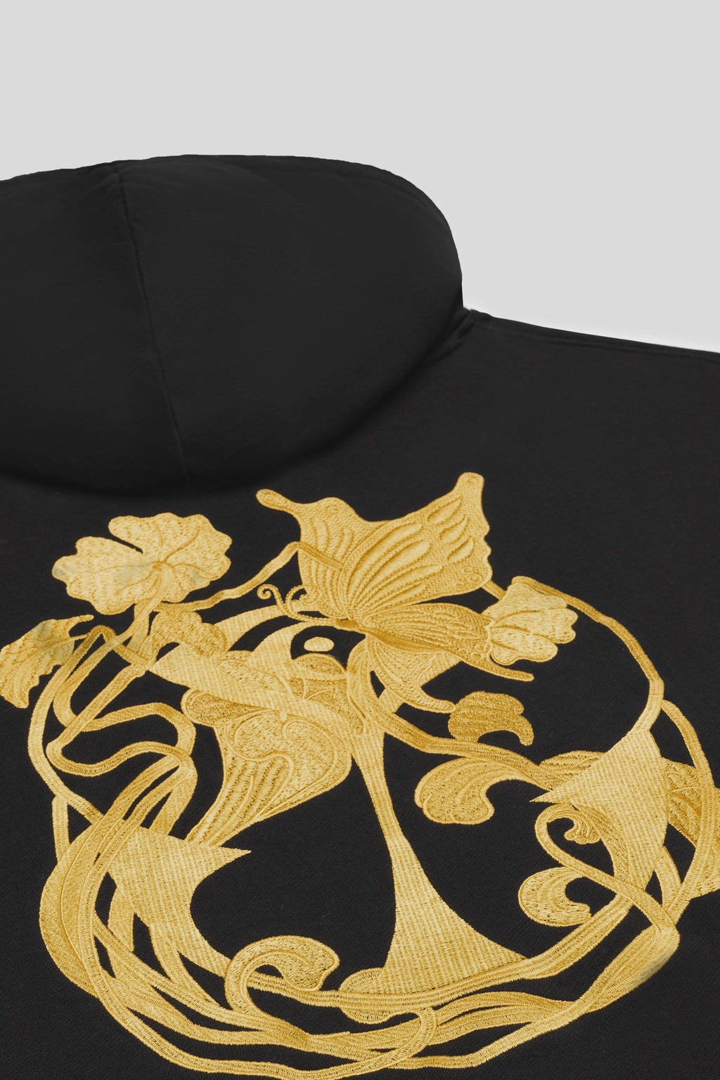 ICON BLOSSOM BACK HOODIE WOMEN BLACK