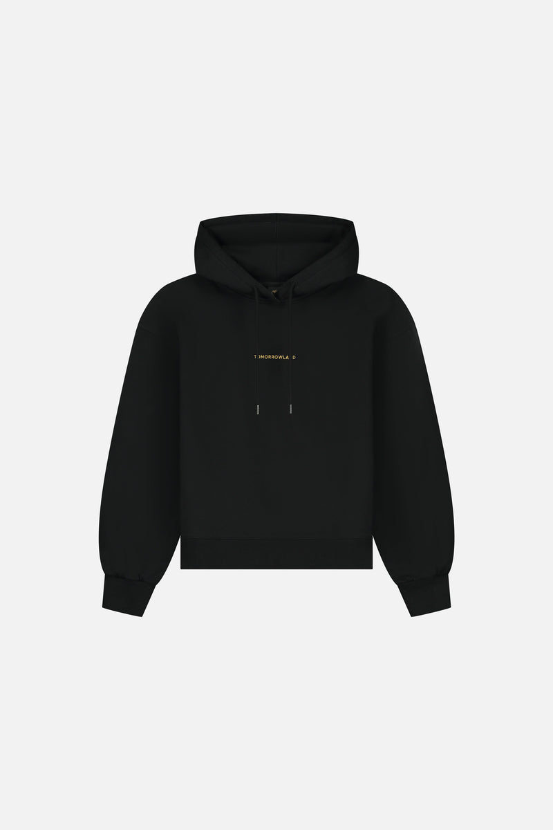 ICON BLOSSOM BACK HOODIE WOMEN BLACK