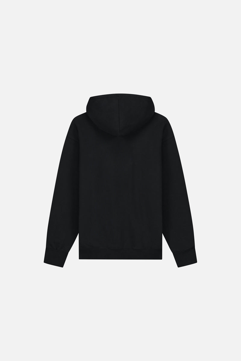 FOUNDATION FRONT HOODIE BLACK