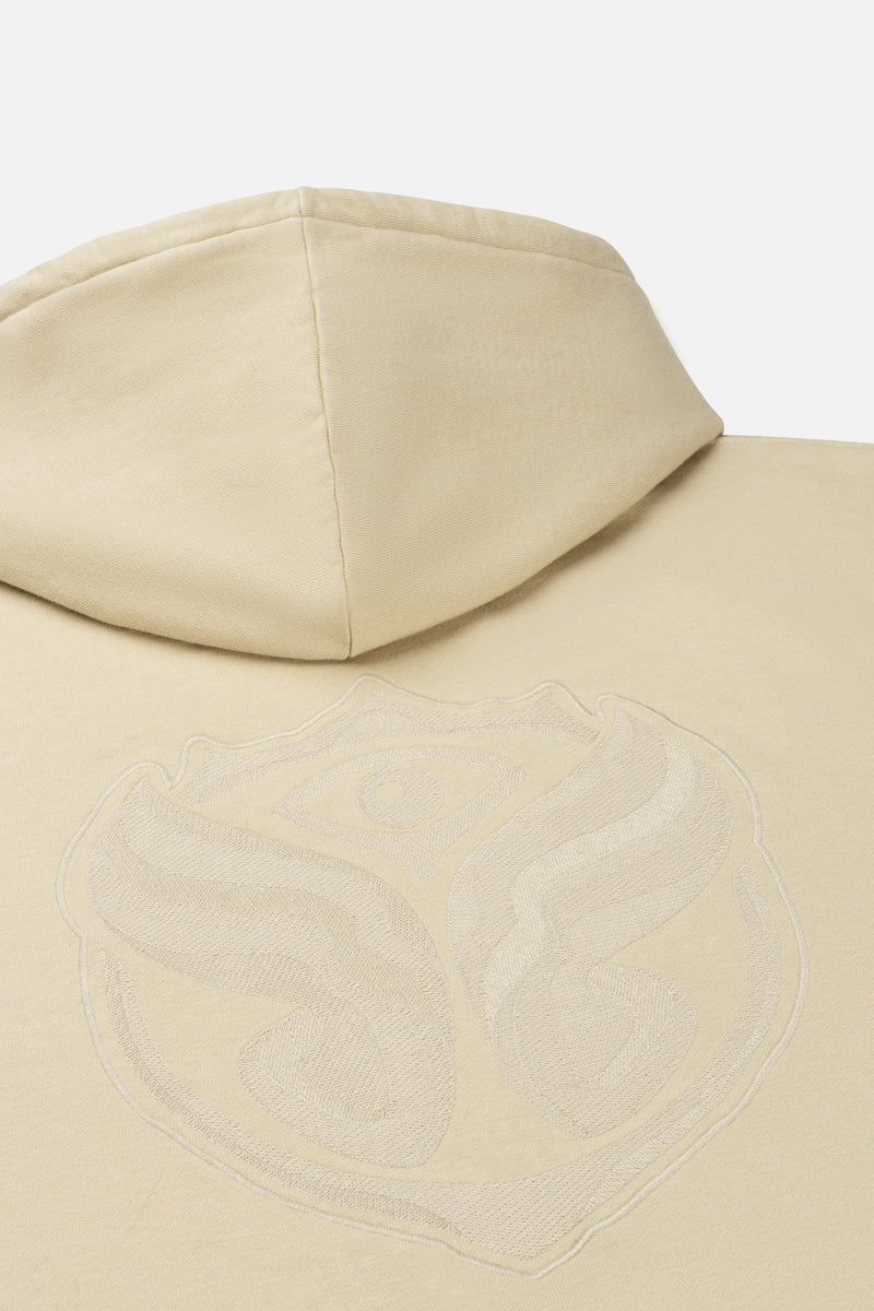GRAPHICON BACK HOODIE WASHED SAND