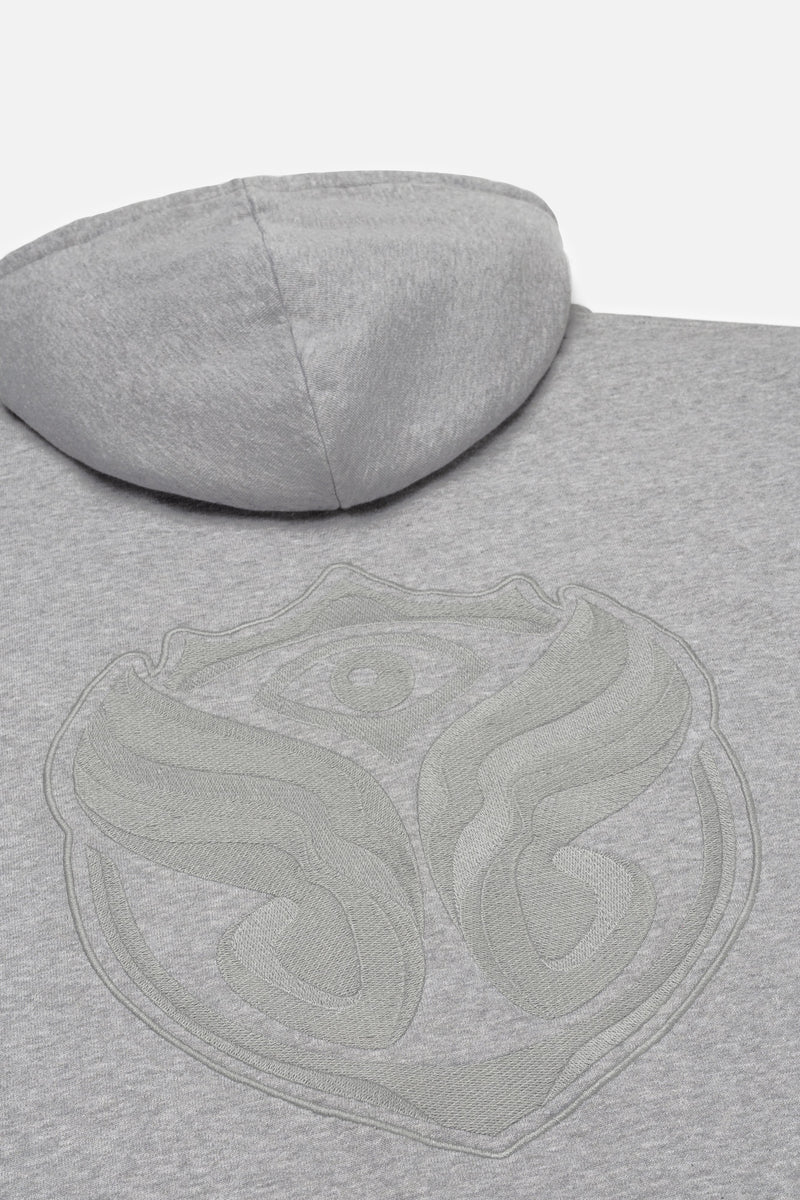 GRAPHICON BACK HOODIE MEN GREY