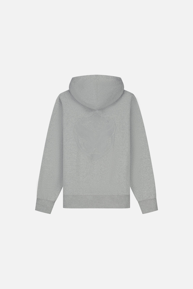 GRAPHICON BACK HOODIE MEN GREY