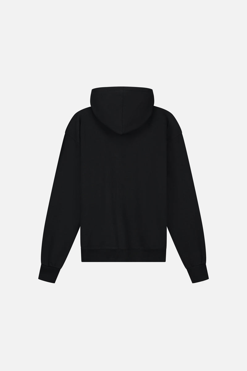 ICON SPRAY FRONT HOODIE BLACK