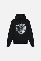 ICON SPRAY FRONT HOODIE BLACK