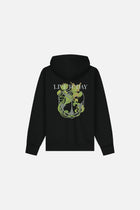 ICON BLOSSOM BACK HOODIE WASHED BLACK
