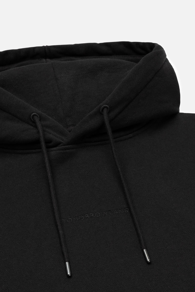 ICON BLOSSOM BACK HOODIE WASHED BLACK