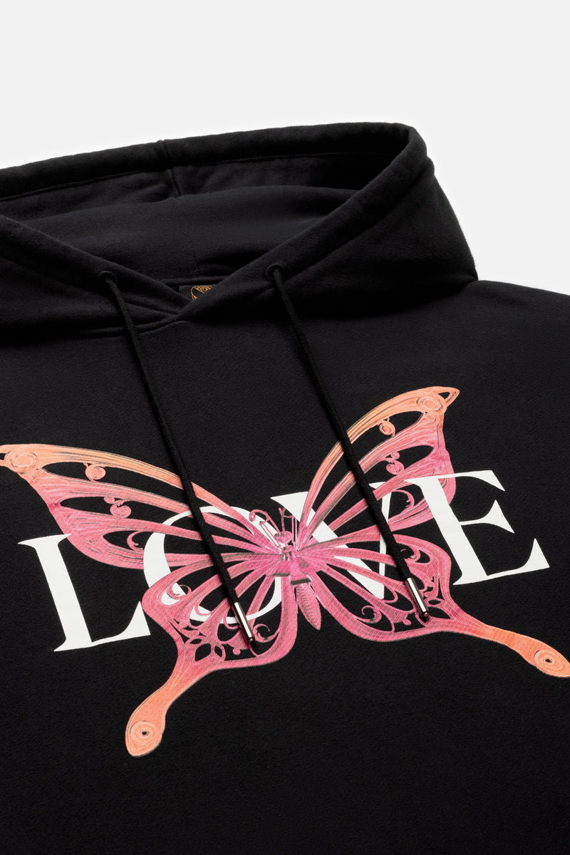 LIBRARY LOVE BACK HOODIE WOMEN BLACK