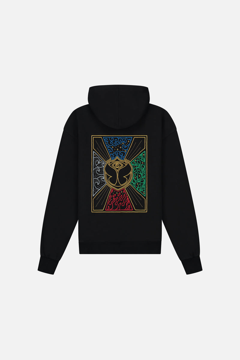 UNITY FLAG BACK HOODIE MEN BLACK