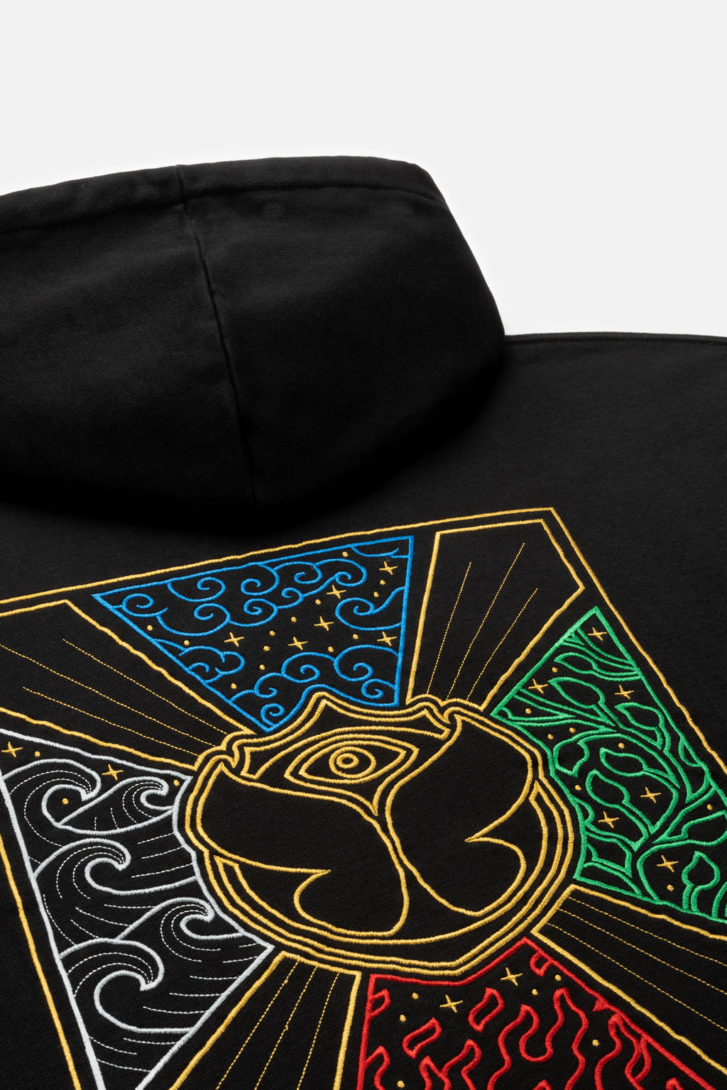 UNITY FLAG COLOR BACK HOODIE BLACK