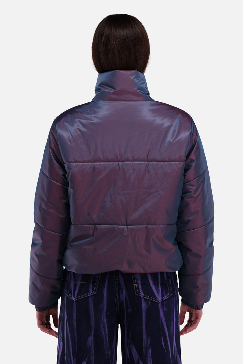 IRIDESCENT PUFFER JACKET WOMEN MULTI