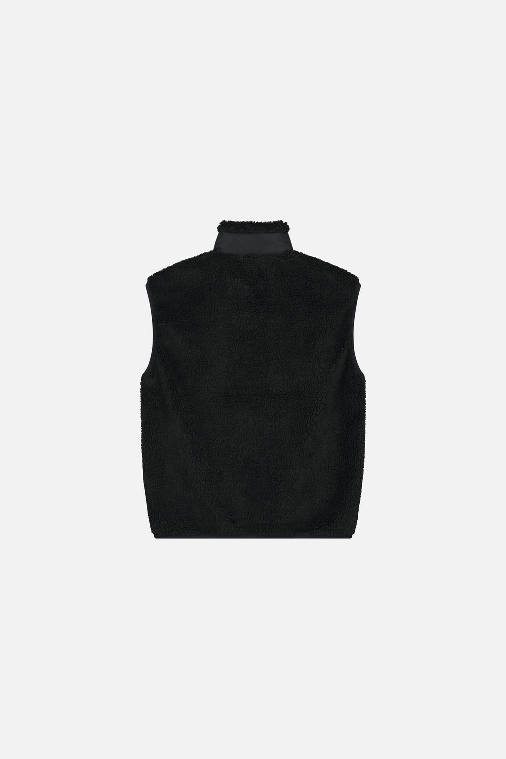 UNITY SLEEVELESS TEDDY JACKET MEN BLACK