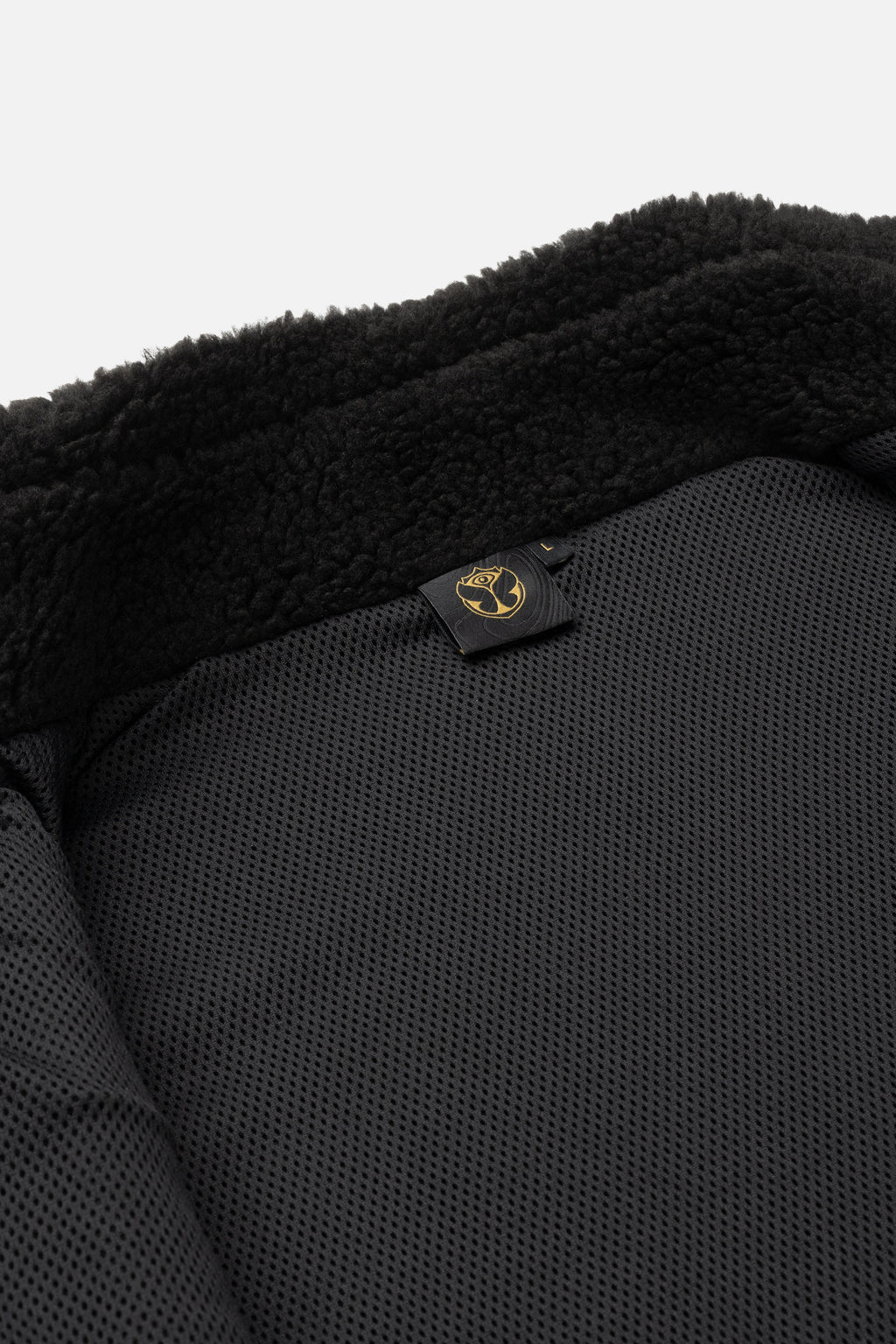 UNITY SLEEVELESS TEDDY JACKET MEN BLACK