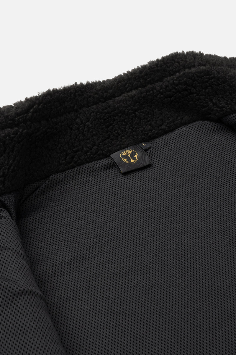 UNITY SLEEVELESS TEDDY JACKET MEN BLACK