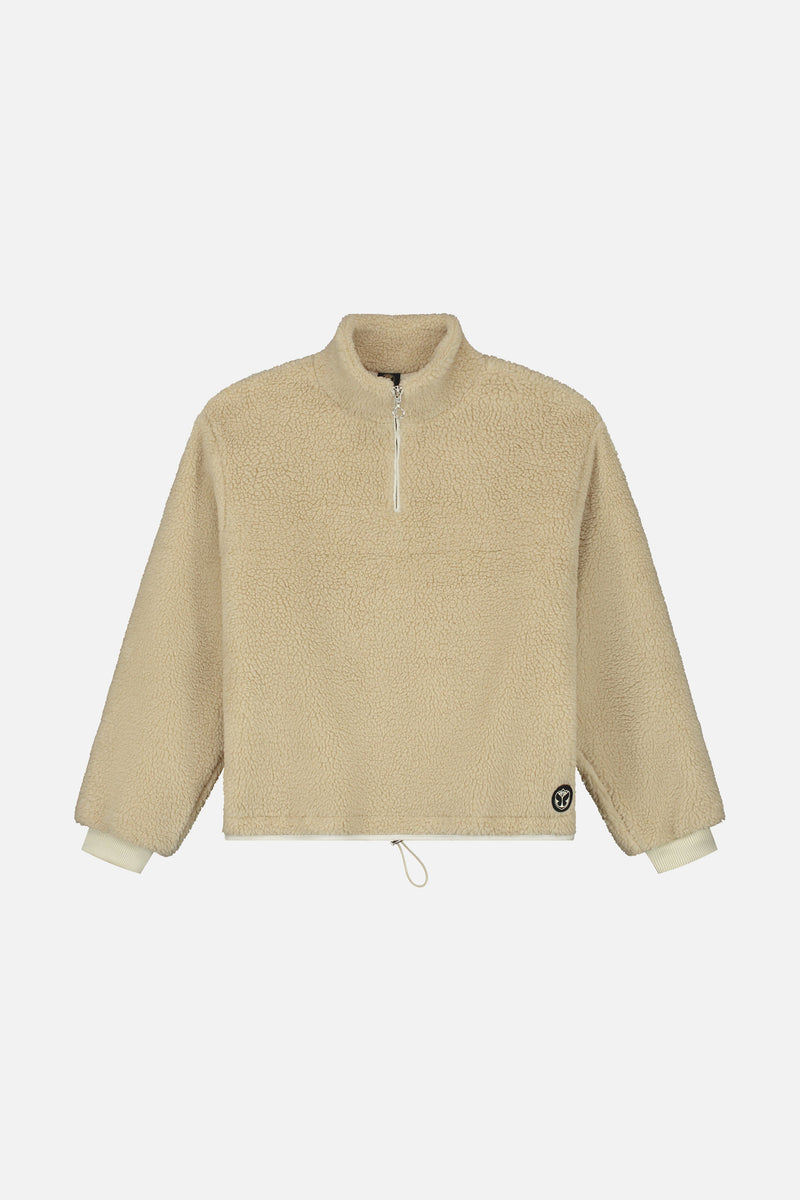 LIVE TODAY TEDDY PULLOVER WOMEN BEIGE
