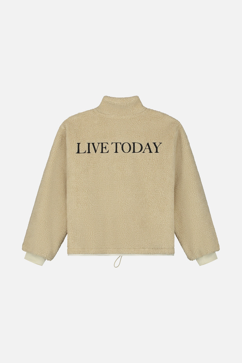 LIVE TODAY TEDDY PULLOVER WOMEN BEIGE