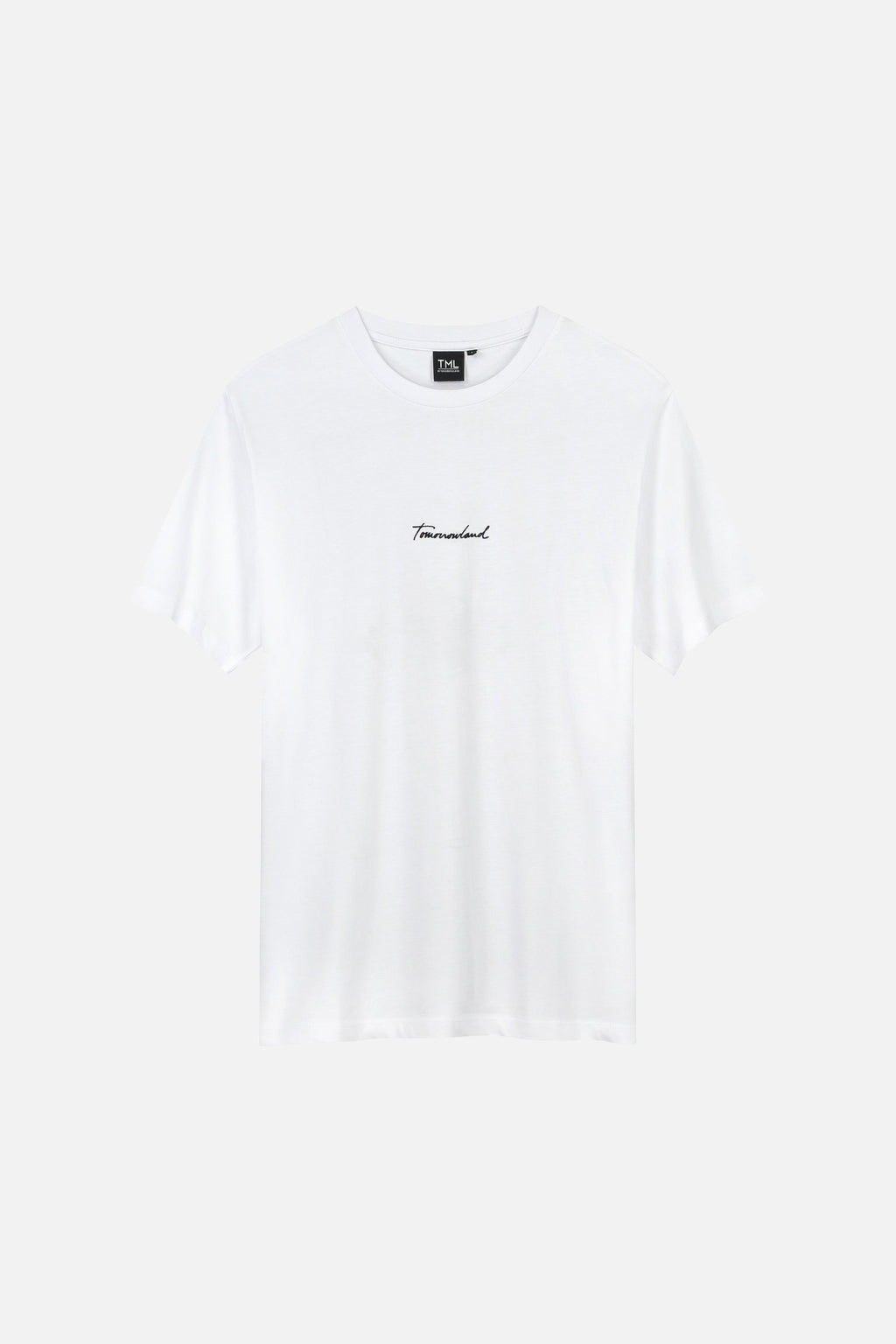 KALEIDOSCOPE TSHIRT MEN WHITE - BLACK FRONT EMBR