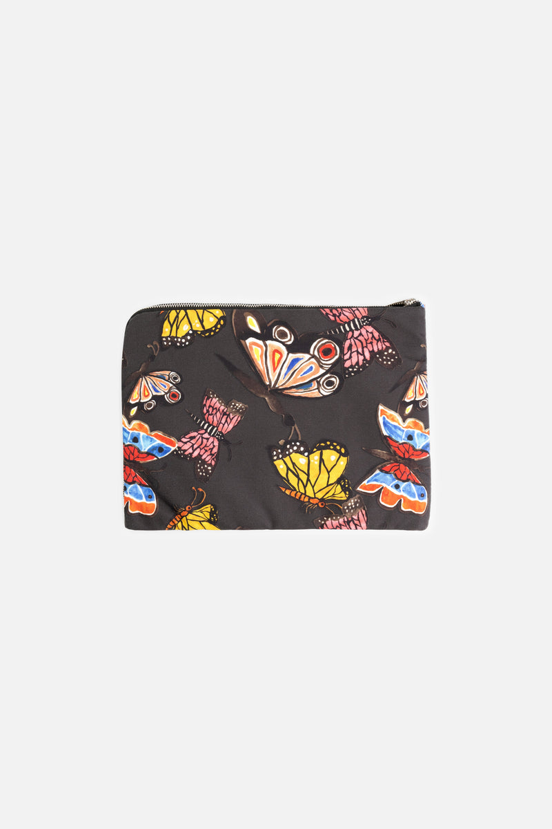 FOUNDATION ALLOVER LAPTOP BAG BLACK