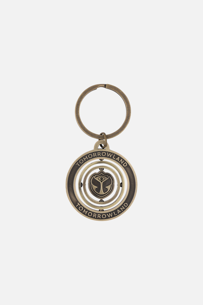 LIBRARY ICON KEYCHAIN GOLD IN BOX