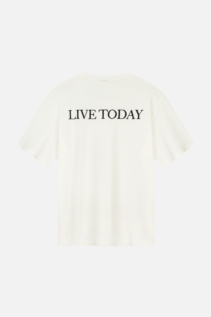 LIVE TODAY BACK TSHIRT MEN OFF WHITE