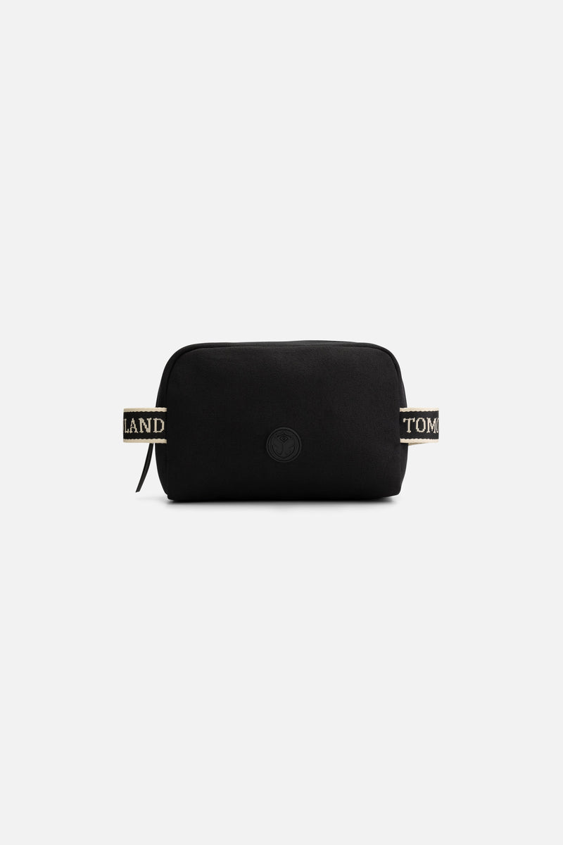 MAKEUP BAG SLOGAN BLACK