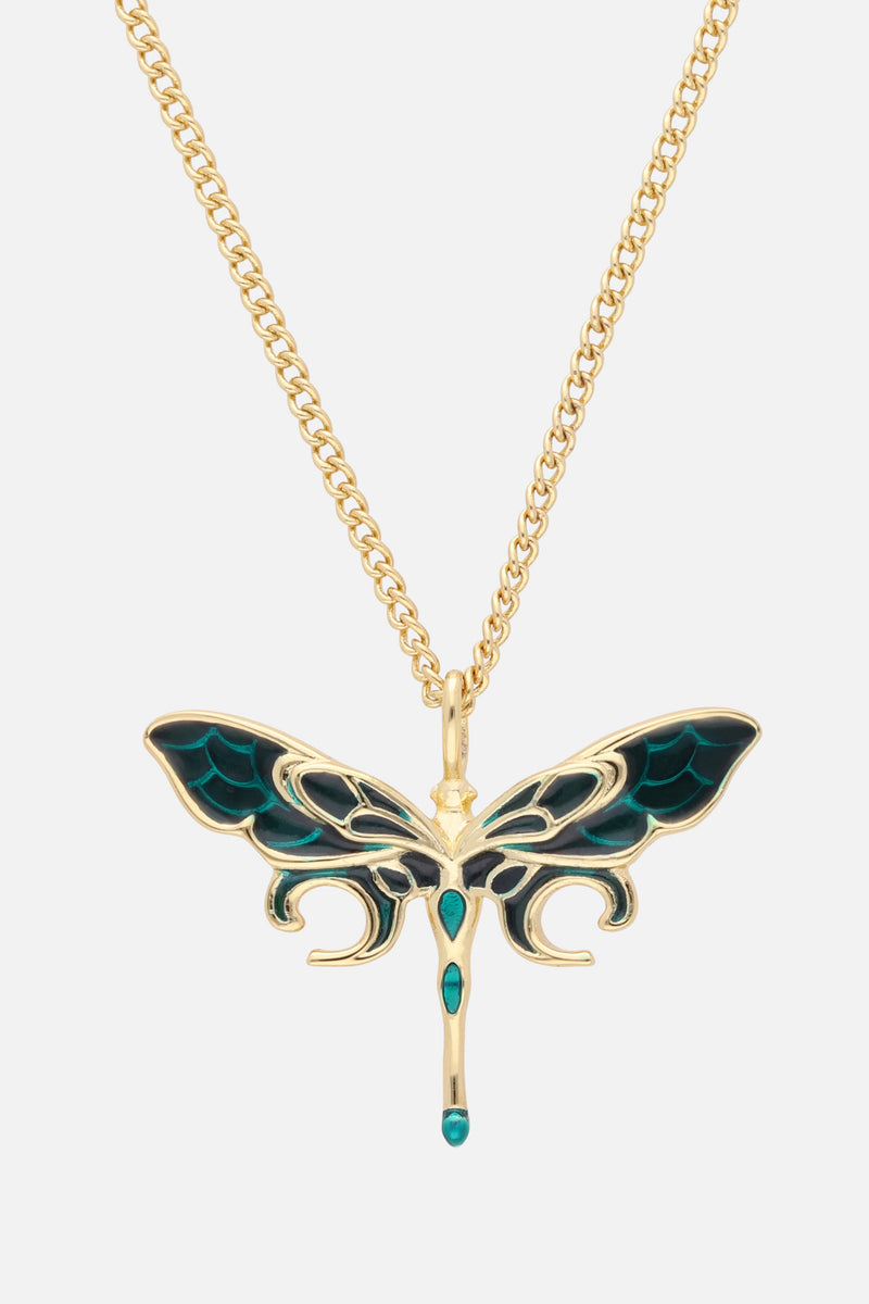 DRAGONLFY NECKLACE WOMEN GOLD