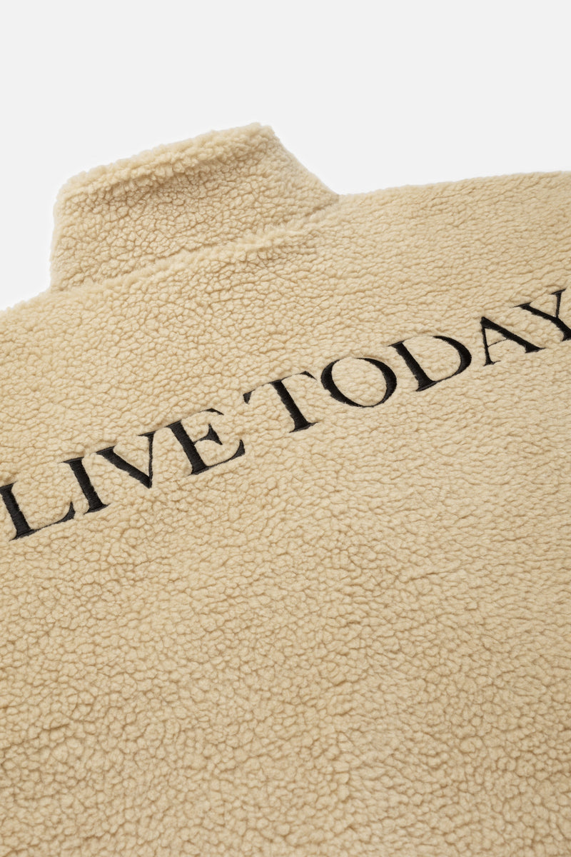 LIVE TODAY TEDDY PULLOVER WOMEN BEIGE