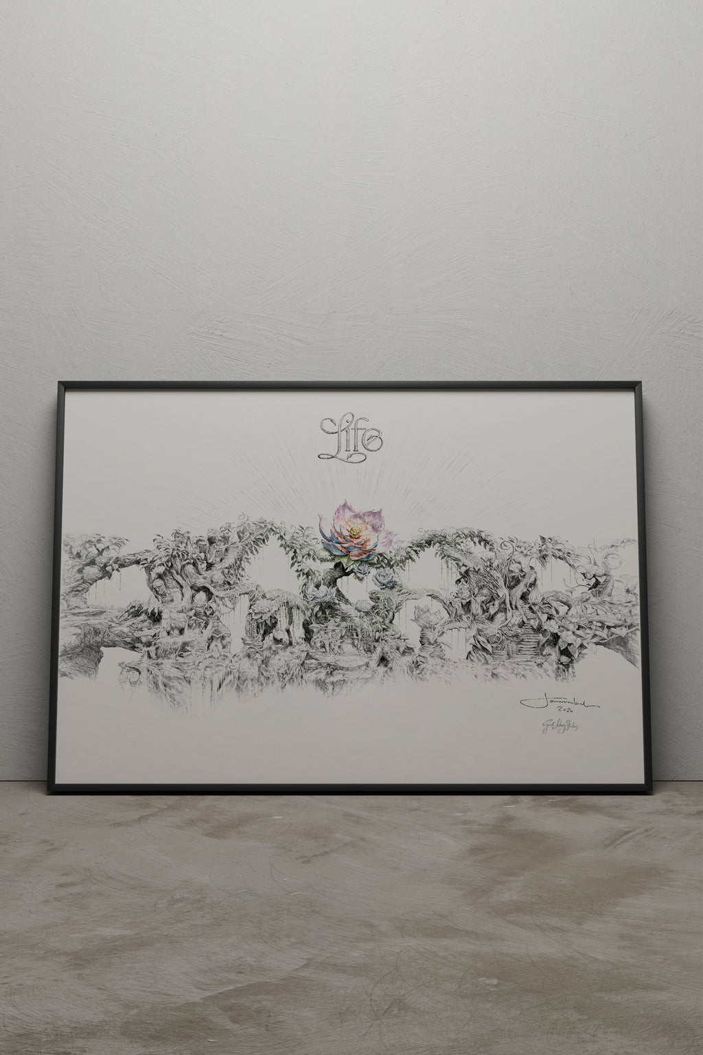 CONCEPT ART LIFE MAINSTAGE - A3 BLACK FRAME
