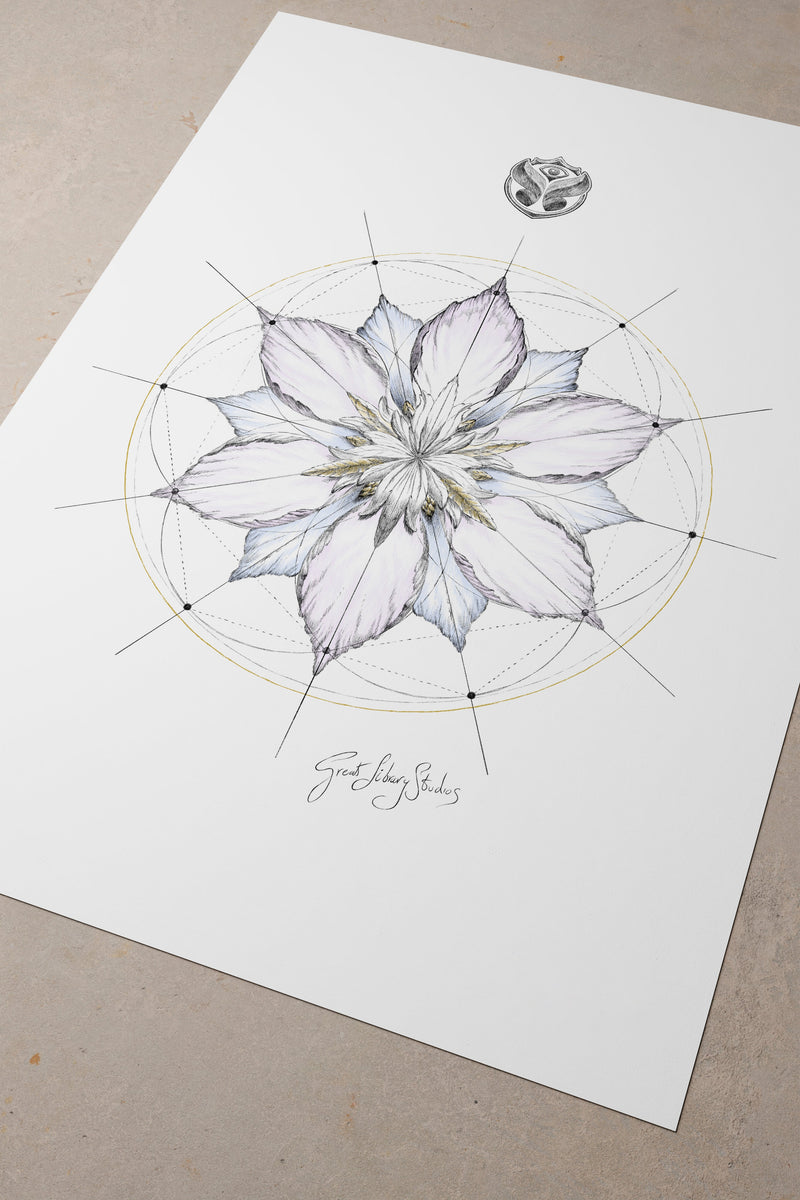 CONCEPT ART SEED OF LIFE - A2 BLACK FRAME
