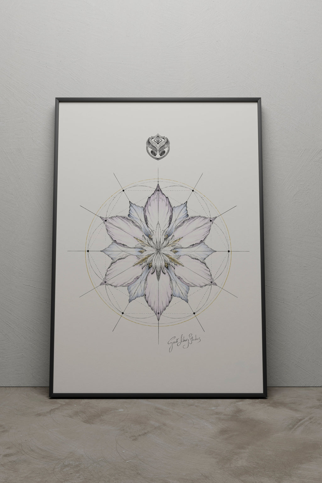 CONCEPT ART SEED OF LIFE - A3 BLACK FRAME