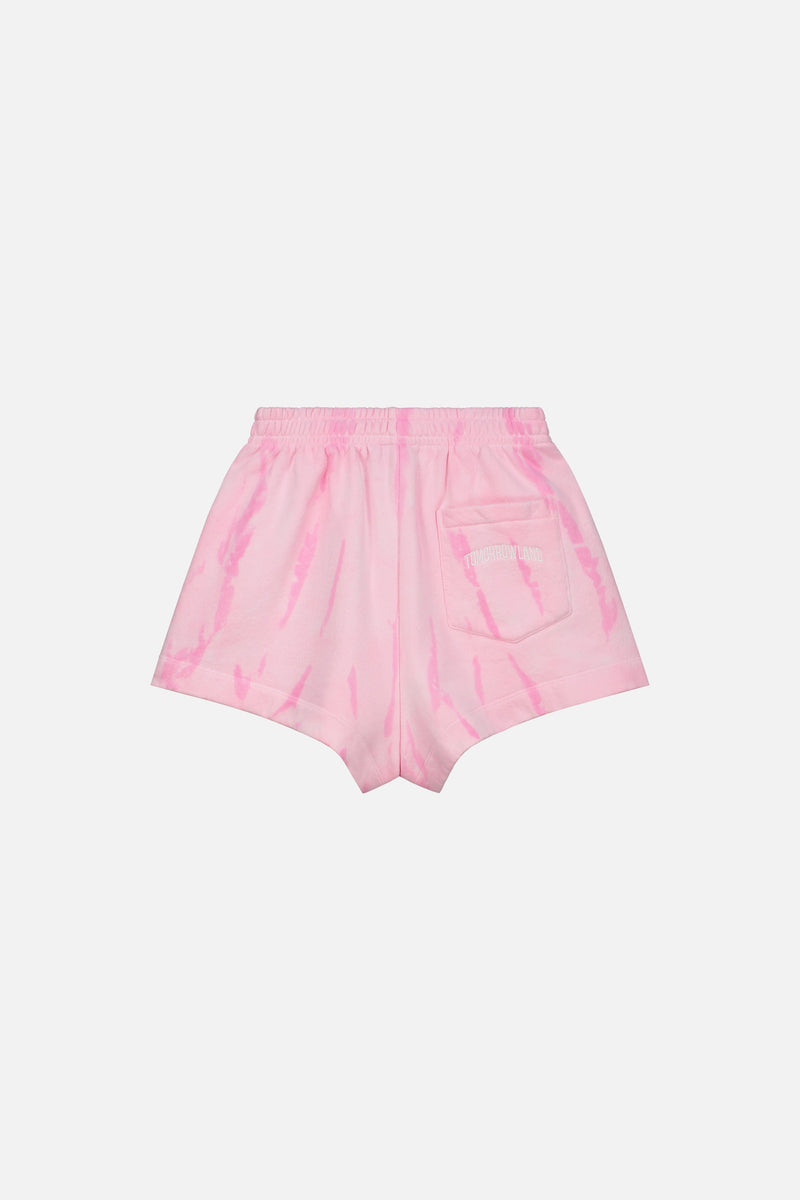 TIE DYE TOMORROWLAND SHORTS WOMEN PINK