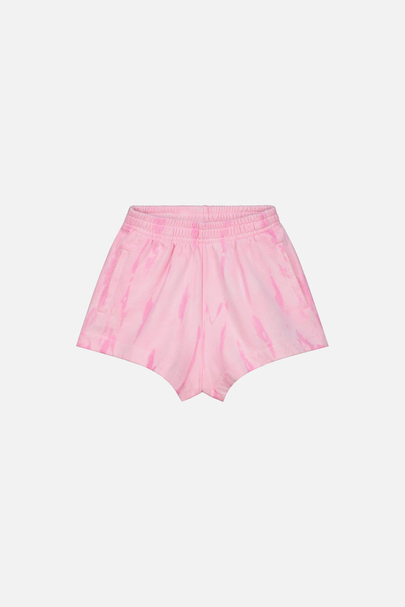 TIE DYE TOMORROWLAND SHORTS WOMEN PINK