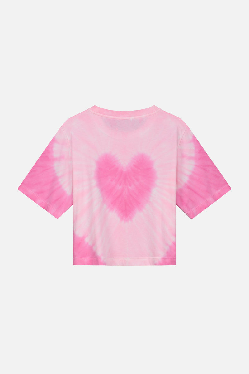 TIE DYE TOMORROWLAND TSHIRT WOMEN PINK