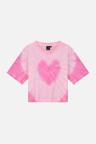 TIE DYE TOMORROWLAND TSHIRT WOMEN PINK