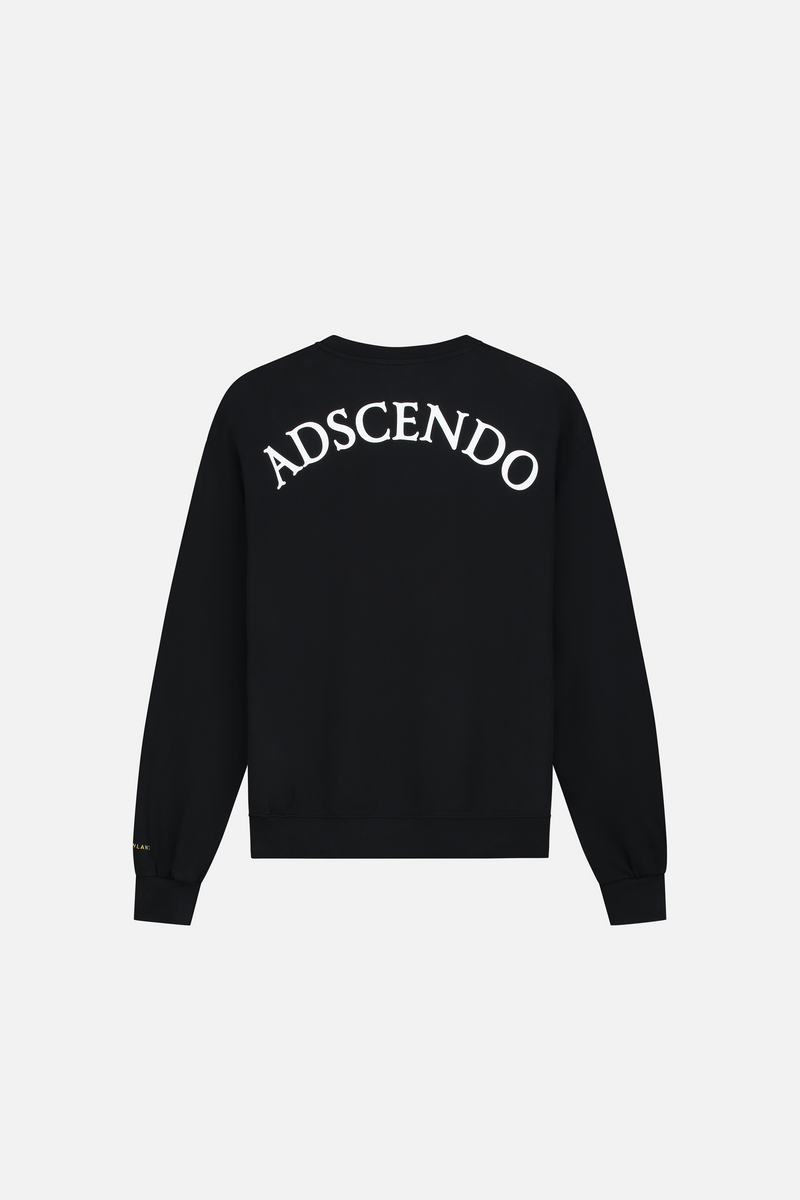 ADSCENDO FRONT SWEATSHIRT MEN BLACK