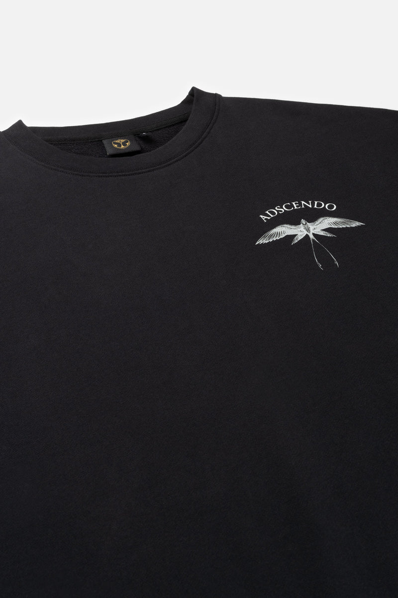 ADSCENDO FRONT SWEATSHIRT MEN BLACK