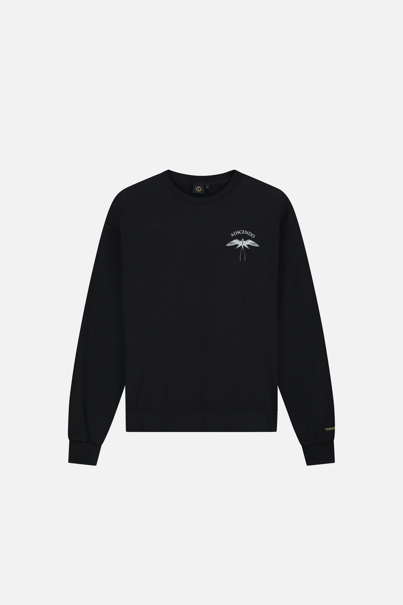 ADSCENDO FRONT SWEATSHIRT MEN BLACK