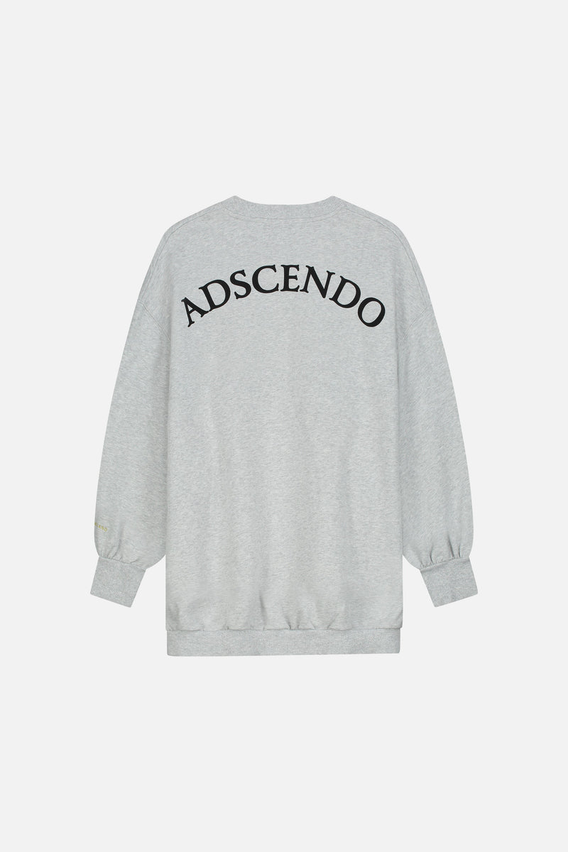 ADSCENDO FRONT SWEATSHIRT WOMEN LIGHT GREY