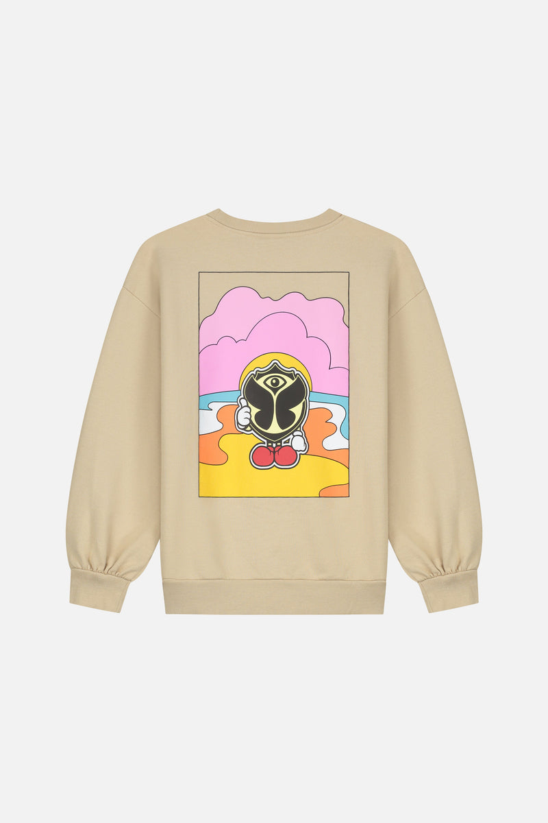 HAPPICON SWEATSHIRT KIDS WASHED SAND