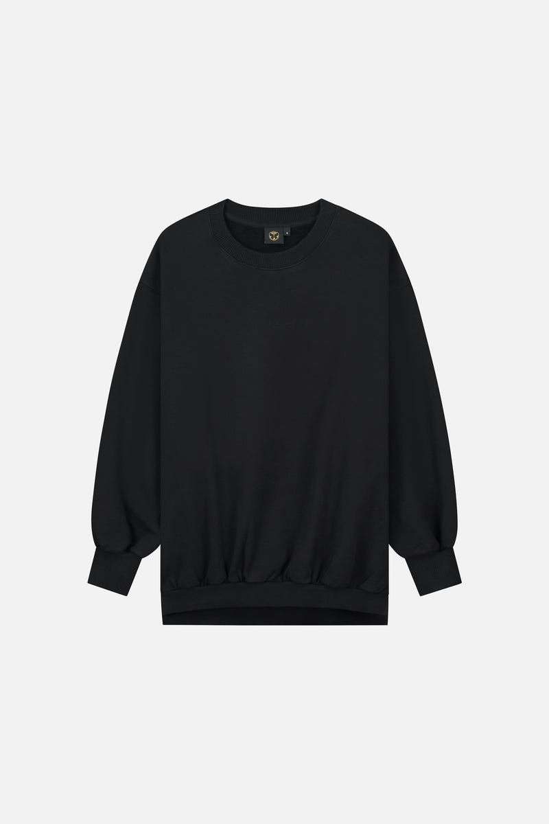ICON BLOSSOM BACK SWEATSHIRT WOMEN WASHED BLACK