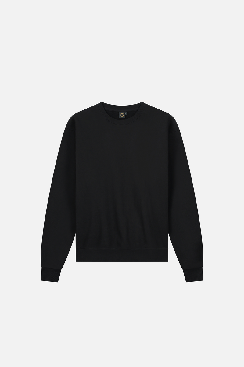 SLOGAN COLOR BACK SWEATSHIRT MEN BLACK