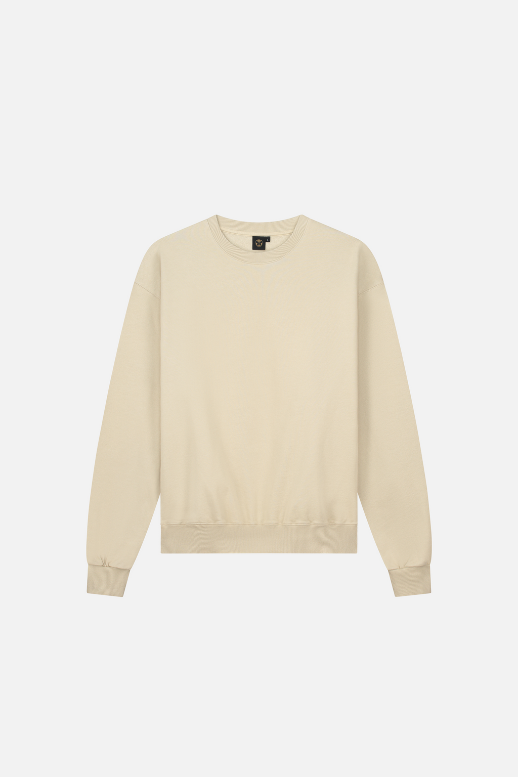 SLOGAN BACK SWEATSHIRT MEN SAND