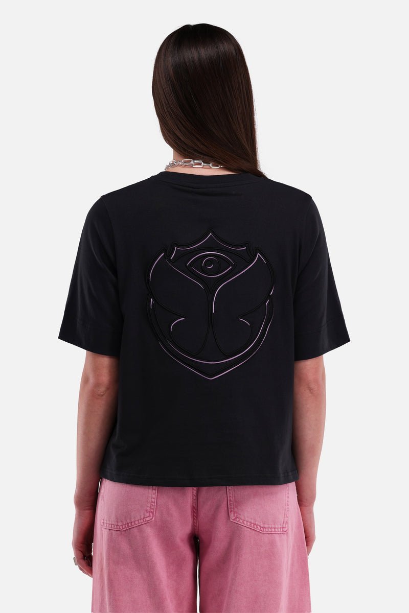SHADOW FUSION PINK TSHIRT WOMEN BLACK