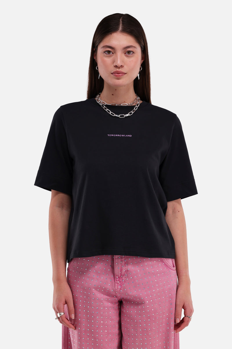 SHADOW FUSION PINK TSHIRT WOMEN BLACK