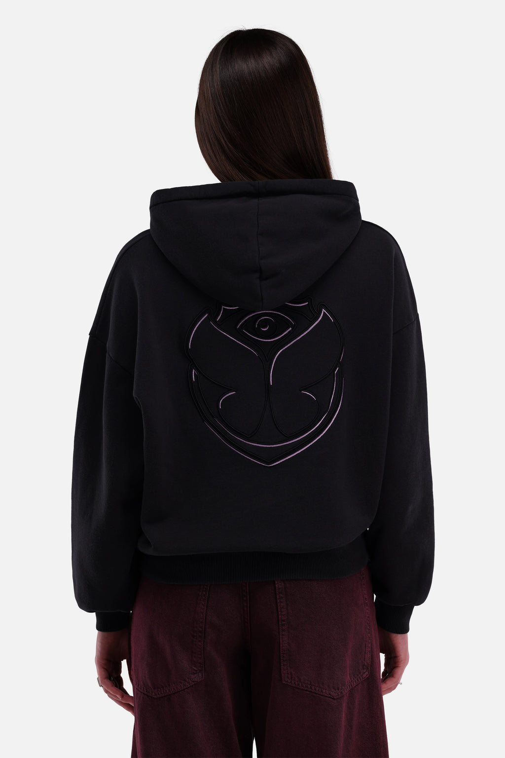 SHADOW FUSION PINK HOODIE WOMEN BLACK