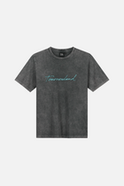 SIGNATURE TSHIRT WOMEN WASHED GREY