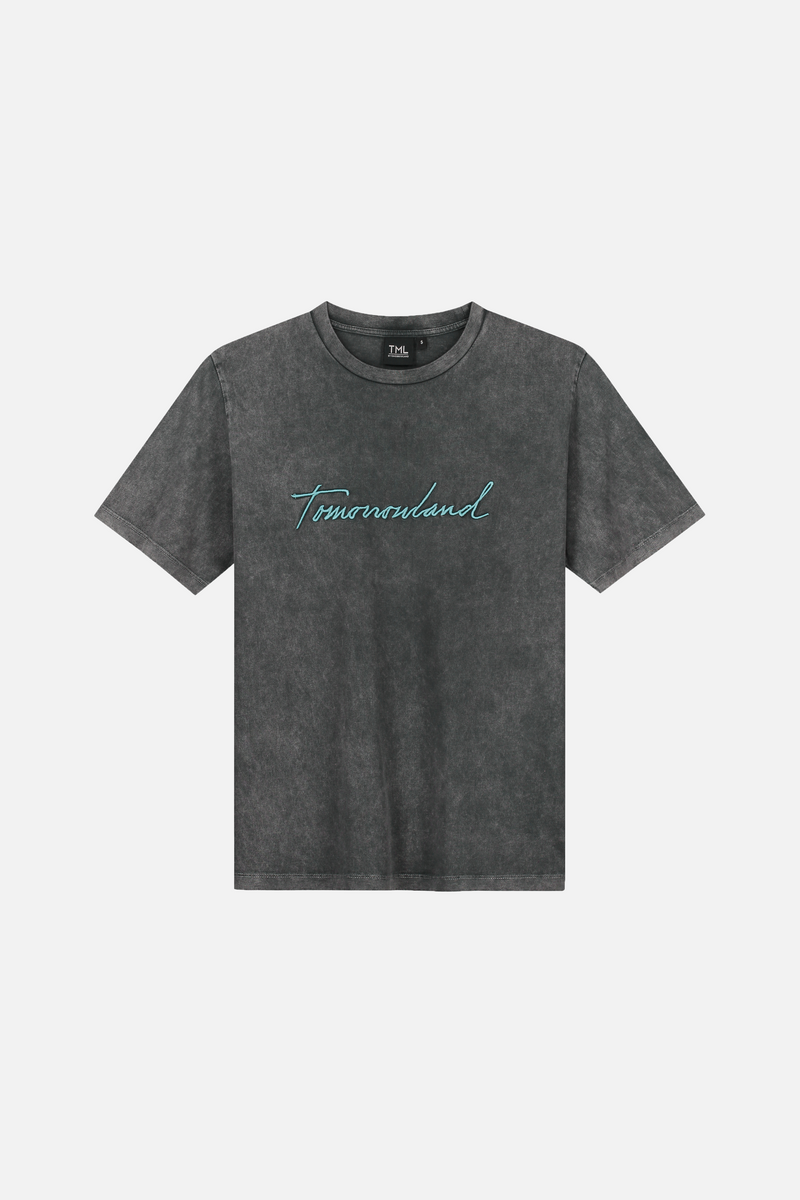 SIGNATURE TSHIRT WOMEN WASHED GREY