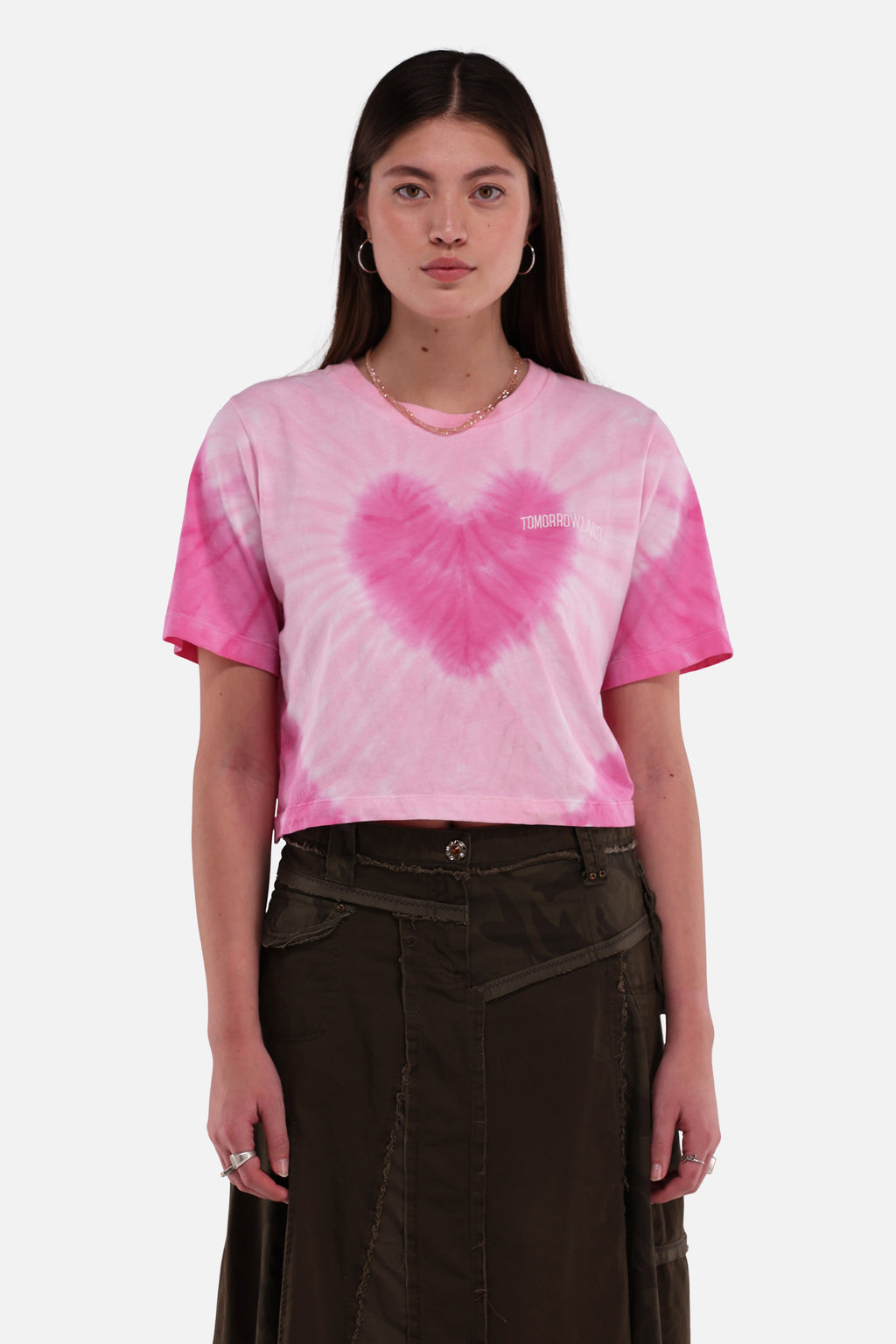 TIE DYE TOMORROWLAND TSHIRT WOMEN PINK