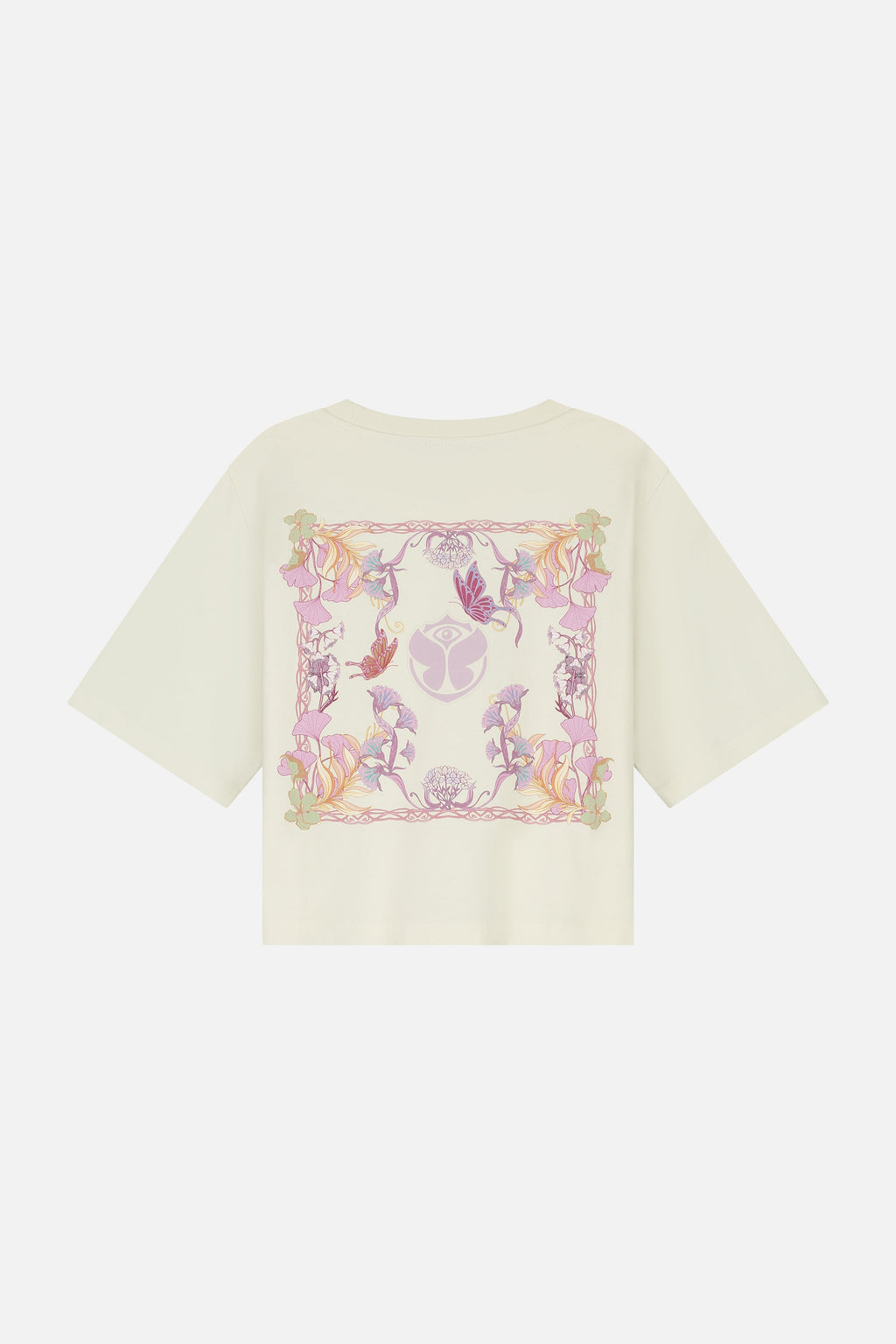 BOTANIC BACK CROPPED TSHIRT WOMEN WHITE