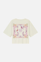 BOTANIC BACK CROPPED TSHIRT WOMEN WHITE