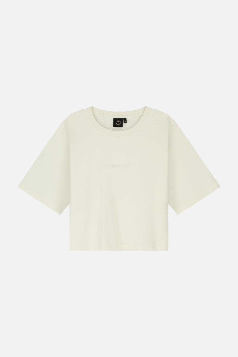 BOTANIC BACK CROPPED TSHIRT WOMEN WHITE